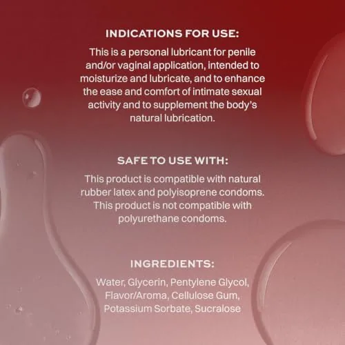 Wet Sexy Strawberry Edible Lube, 3 fl oz view 2