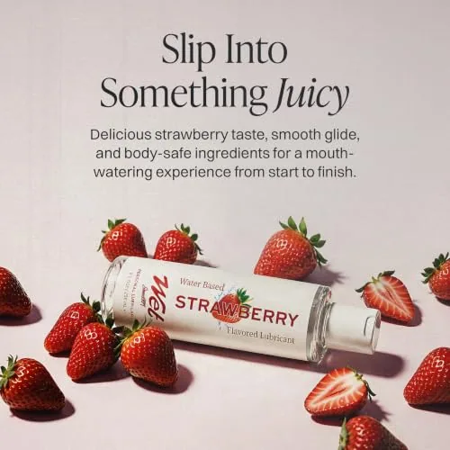 Wet Sexy Strawberry Edible Lube, 3 fl oz view 4