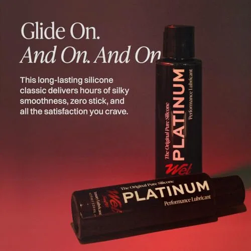 Wet Platinum Silicone Lube, 128 fl oz view 4