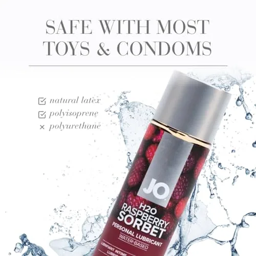 JO H2O Raspberry Sorbet Flavored, 4 oz view 4