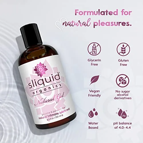 Sliquid Organics Aloe Water-Based Lube, 8.5 oz view 6