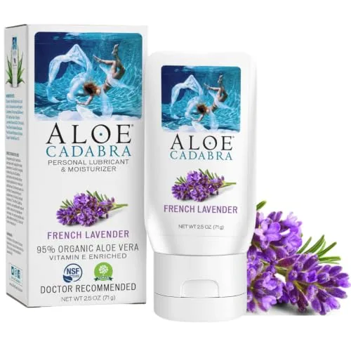 Aloe Cadabra French Lavender Aloe Lube, 2.5 oz
