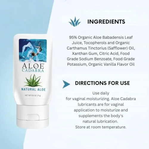 Aloe Cadabra Unscented Aloe Lube, 2.5 oz (3-pack) view 4