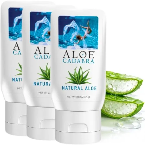 Aloe Cadabra Unscented Aloe Lube, 2.5 oz (3-pack)