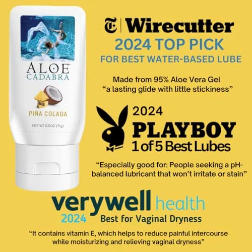 Aloe Cadabra Pina Colada Aloe Lube, 2.5 oz (2-pack) view 2