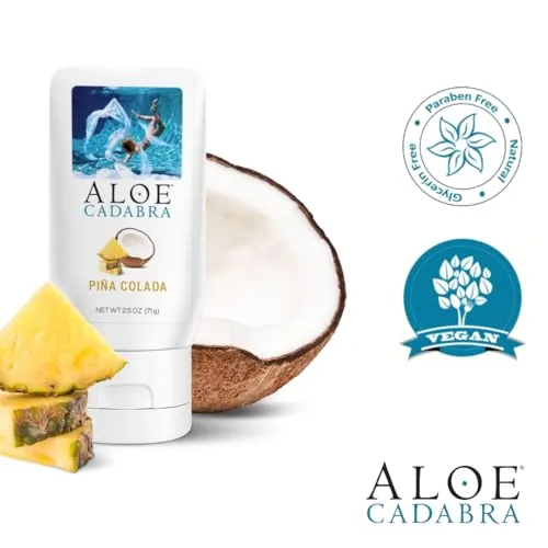 Aloe Cadabra Pina Colada Aloe Lube, 2.5 oz (2-pack) view 4