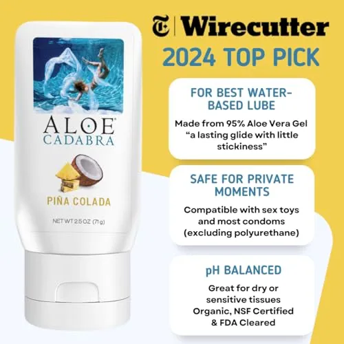 Aloe Cadabra Pina Colada Aloe Lube, 2.5 oz view 2