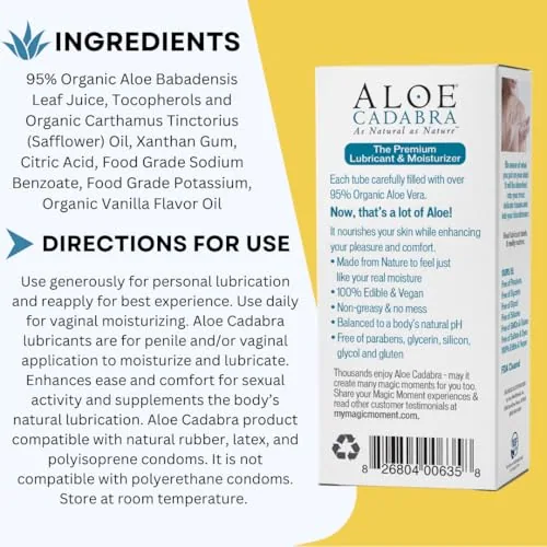 Aloe Cadabra Pina Colada Aloe Lube, 2.5 oz view 3