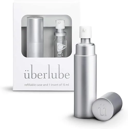 Uberlube Silicone Lube Travel Kit, Silver, 15 ml