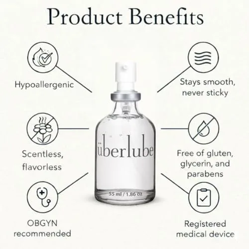 Uberlube Premium Silicone Lube, Unscented, 55 ml view 3