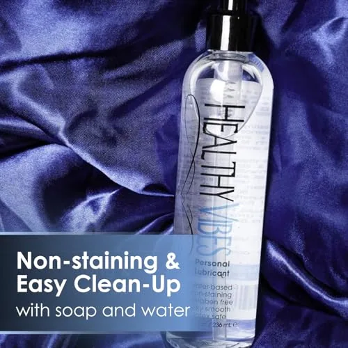 Healthy Vibes Water-Based Hand Pump Lube, 8 oz view 4