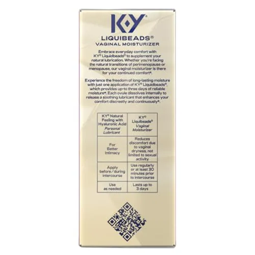 K-Y Liquibeads Silicone Moisturizer, 6 Inserts (2-pack) view 4