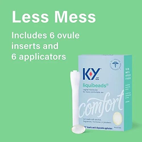 K-Y Liquibeads Silicone Moisturizer, 6 Inserts (4-pack) view 5