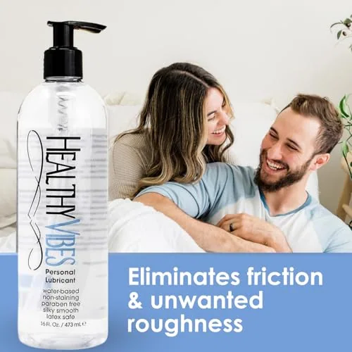 Healthy Vibes Water-Based Hand Pump Lube, 2 oz view 2