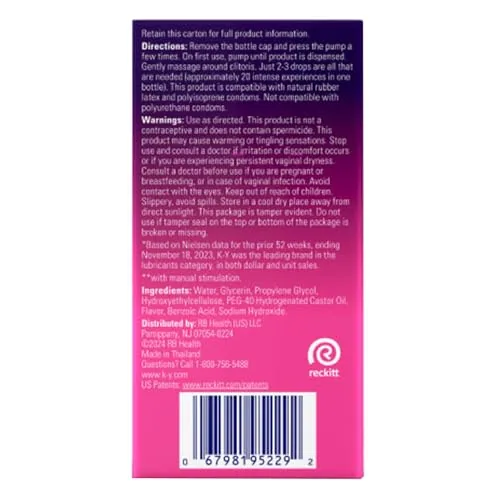 K-Y Intense Pleasure Gel, Toy Friendly, 0.34 oz view 3