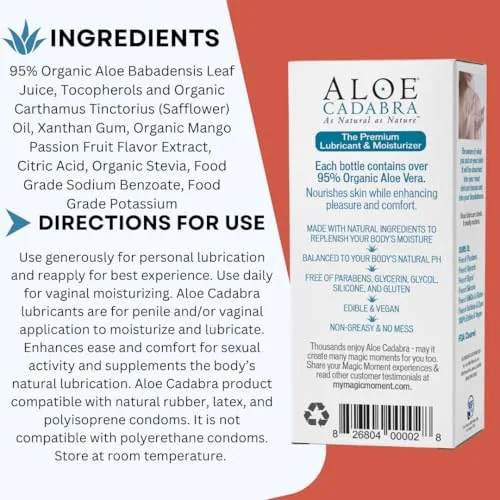 Aloe Cadabra Mango Passion Aloe Lube, 2.5 oz view 4