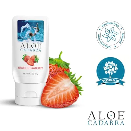 Aloe Cadabra Strawberry Aloe Lube, 2.5 oz view 4