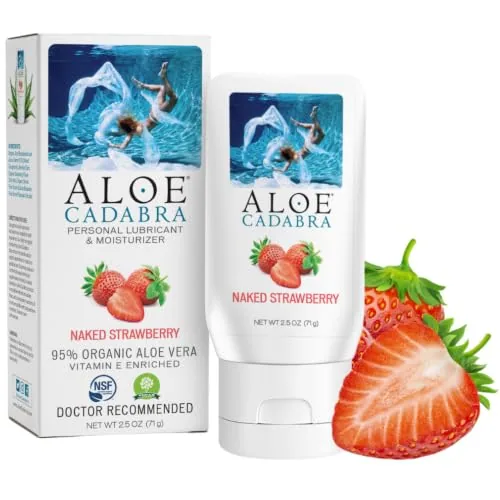 Aloe Cadabra Strawberry Aloe Lube, 2.5 oz