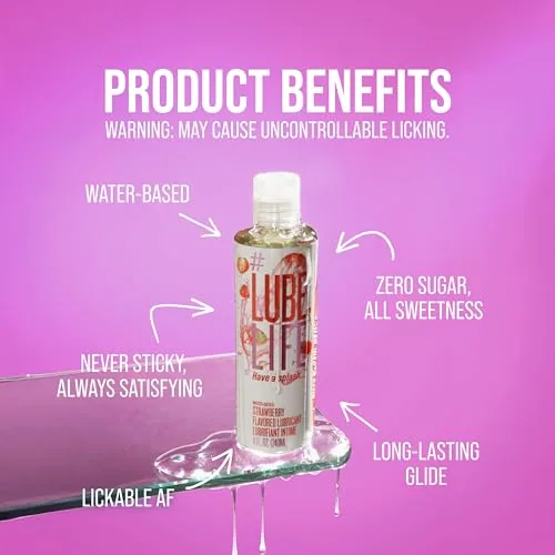 LubeLife Strawberry Flavored Lube, 8 fl oz view 5