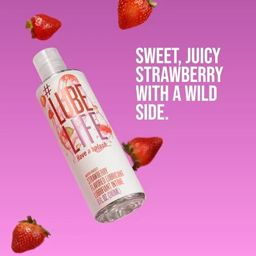 LubeLife Strawberry Flavored Lube, 8 fl oz view 6