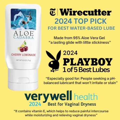 Aloe Cadabra Cherry Lemonade Aloe Lube, 2.5 oz view 2