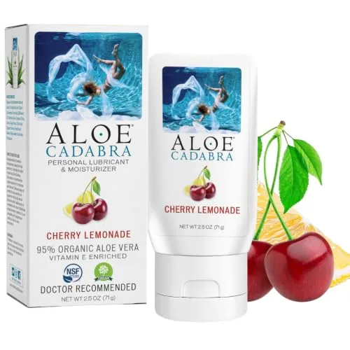 Aloe Cadabra Cherry Lemonade Aloe Lube, 2.5 oz