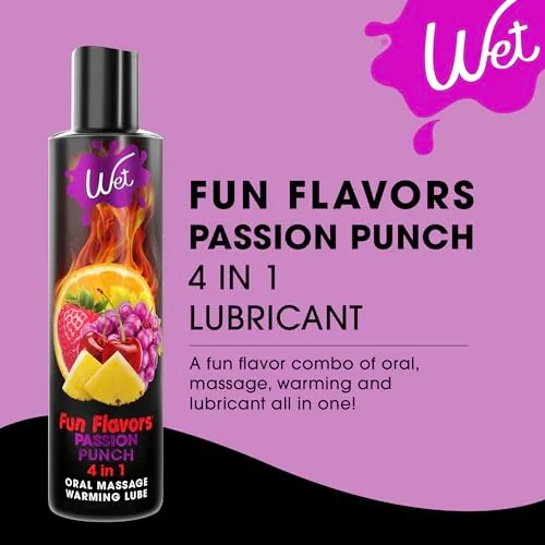 Wet Warming Flavored Lube Sampler, 5 x 1 oz view 2