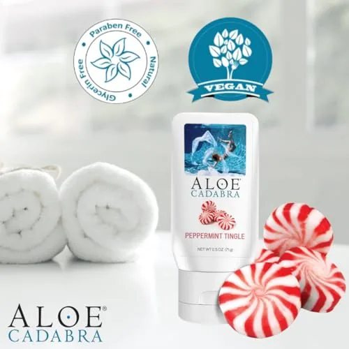 Aloe Cadabra Peppermint Tingle Aloe Lube, 2.5 oz view 5