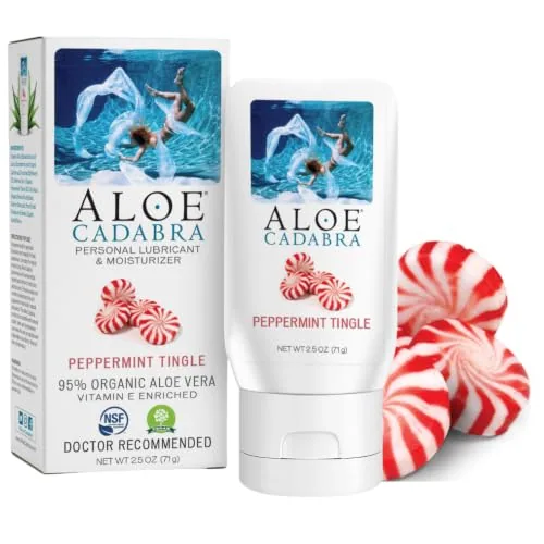 Aloe Cadabra Peppermint Tingle Aloe Lube, 2.5 oz