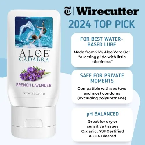 Aloe Cadabra Lavender Massage Oil & Lube Set view 2