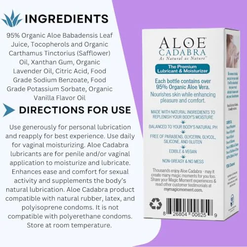 Aloe Cadabra Lavender Massage Oil & Lube Set view 3