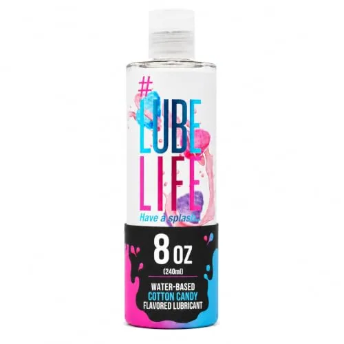 LubeLife Cotton Candy Flavored Lube, 8 fl oz