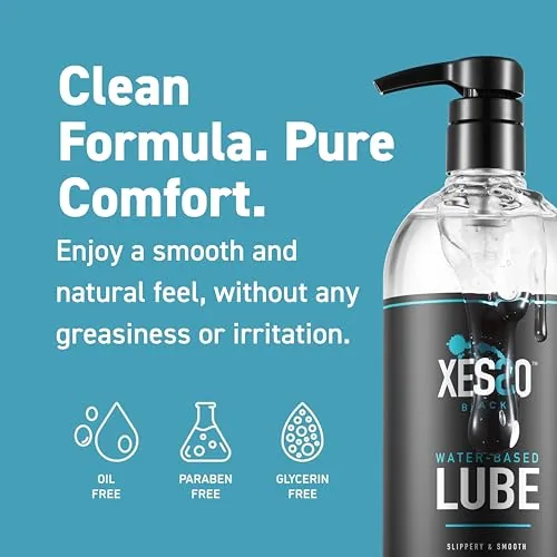 XESSO Water-Based Lube, 16 oz, Glycerin-Free view 2