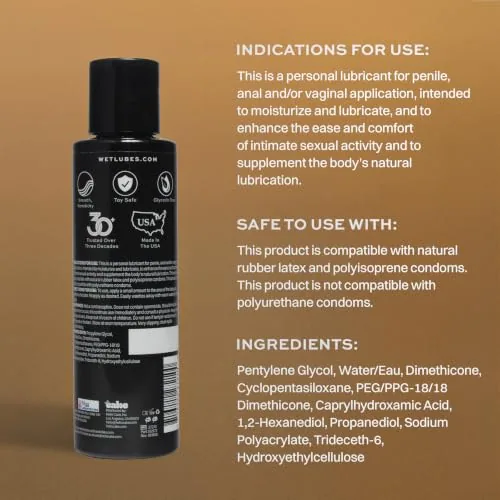 Wet Hybrid Water-Silicone Lube, 16 fl oz view 2