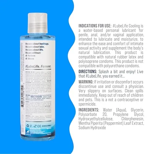 LubeLife Water Based Cooling Lube, 8 fl oz view 2