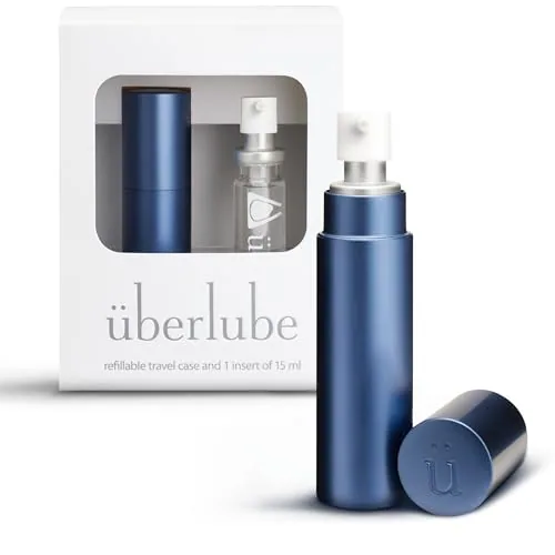 Uberlube Silicone Lube Travel Kit, Navy Blue, 15 ml