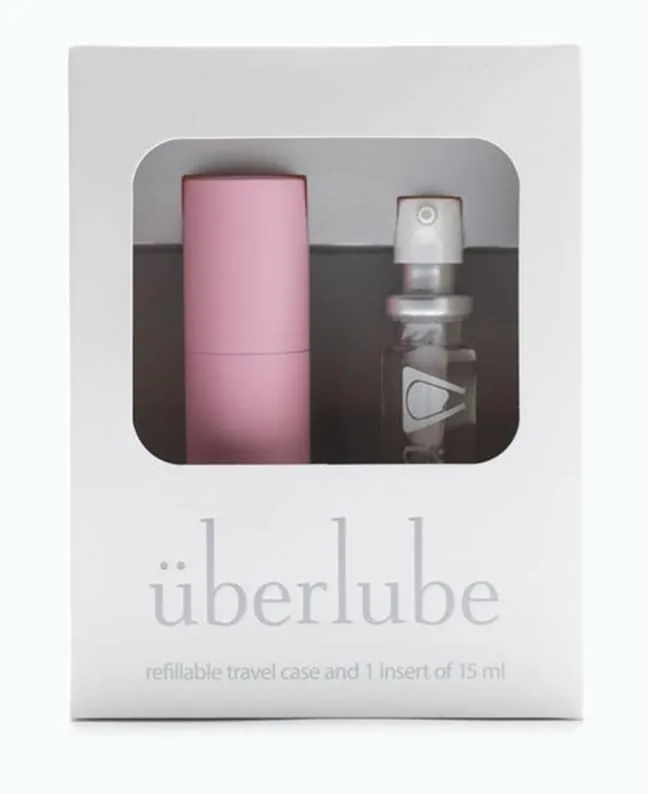 Uberlube Silicone Lube Travel Kit, Pink, 15 ml view 2