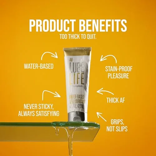 LubeLife Water Based Gel Lube, 4 fl oz view 5