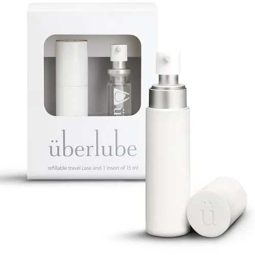 Uberlube Silicone Lube Travel Kit, White, 15 ml