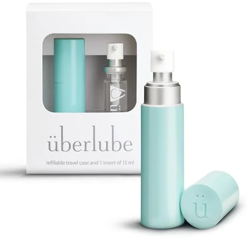 Uberlube Silicone Lube Travel Kit, Aqua, 15 ml