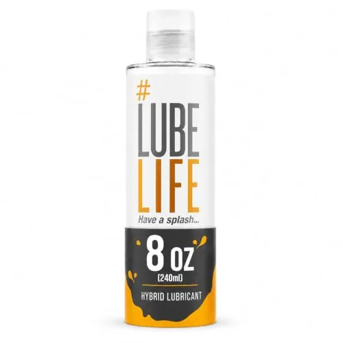 LubeLife Hybrid Water and Silicone Lube, 8 fl oz