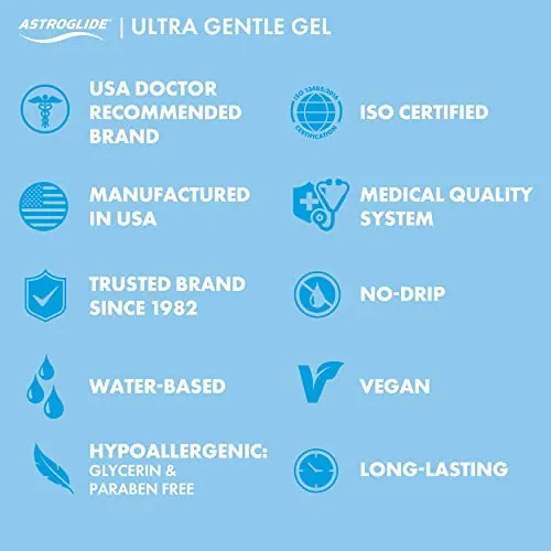 Astroglide Ultra Gentle Gel Lube, 3 oz (2-pack) view 4