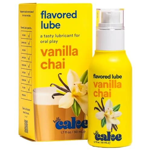 Hello Cake Vanilla Chai Flavored Lube, 1.7 oz