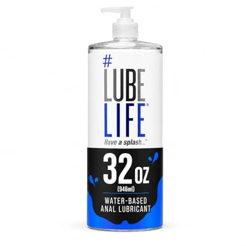 LubeLife Water Based Anal Lube, 32 fl oz