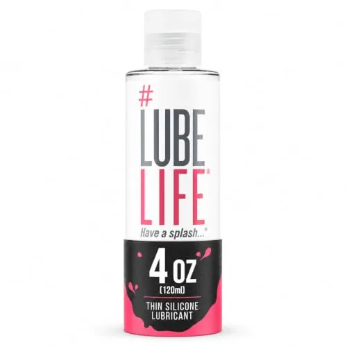 LubeLife Barely There Thin Silicone Lube, 4 fl oz