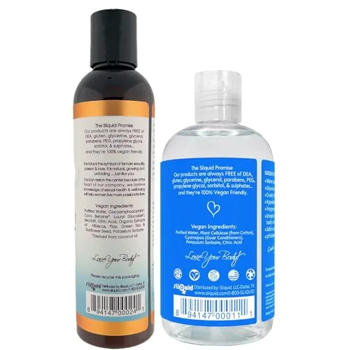 Sliquid H2O Lube + Balance Splash Wash, 2-piece view 2