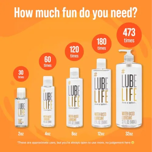 LubeLife Water Based Lube, 2 x 8 fl oz view 5
