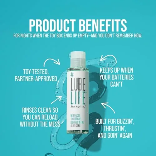LubeLife Water Based Toy Lube, 4 fl oz view 5