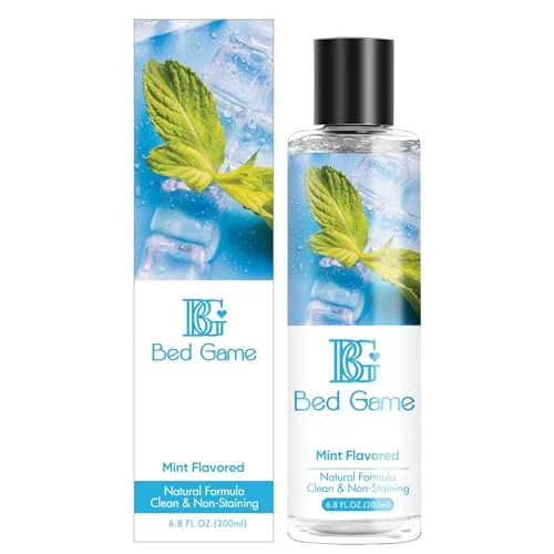 BED GAME Mint Flavored Water-Based Lube, 6.8 oz