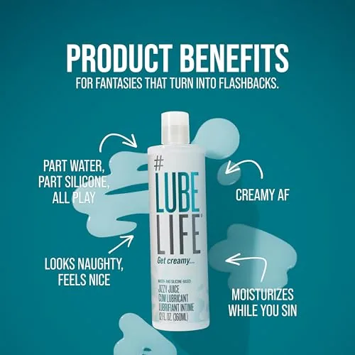 LubeLife Jizzy Juice Hybrid Lube, 8 oz view 3